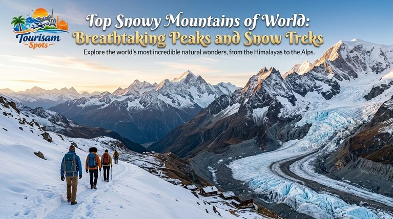 snowy mountains